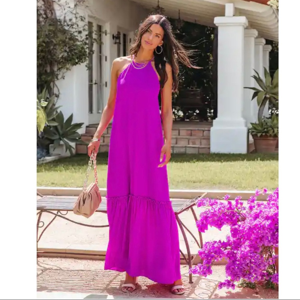 Brand New WOT Orchid/Bright Purple Maxi Dress